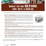 Before you  buy a house