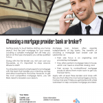 Bank or broker