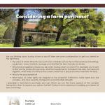 Farm purchase