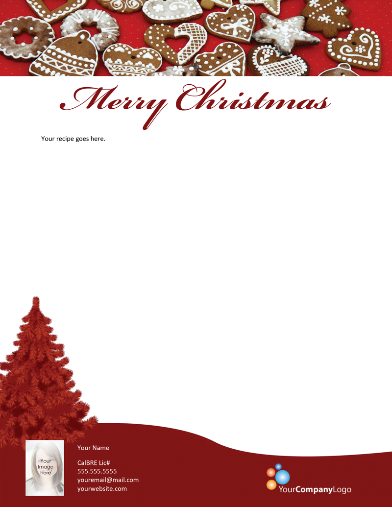 merry christmas letterhead