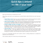 Extend life of your roof