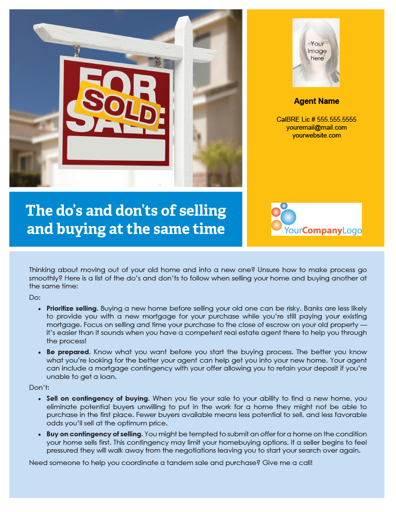 Selling-then-buying