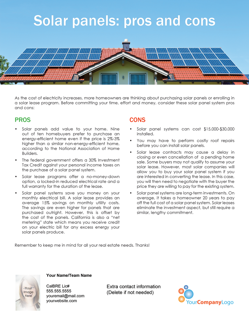 FARM: Solar panels: pros and cons