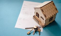 A home on a mortgage contract