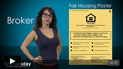 A Broker’s Use of the Fair Housing Poster