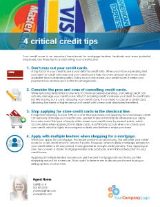 FARM: 4 critical credit tips