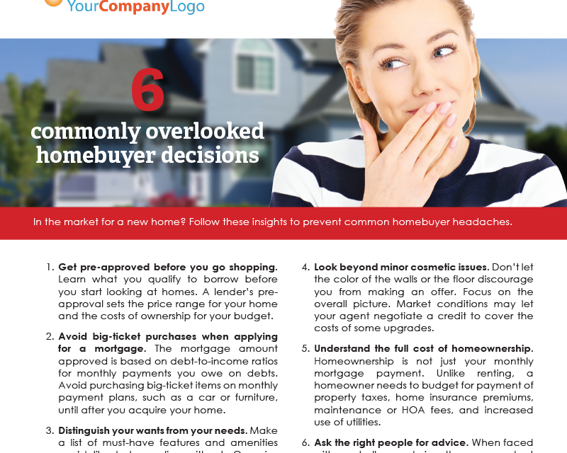 FARM: 6 commonly overlooked homebuyer decisions