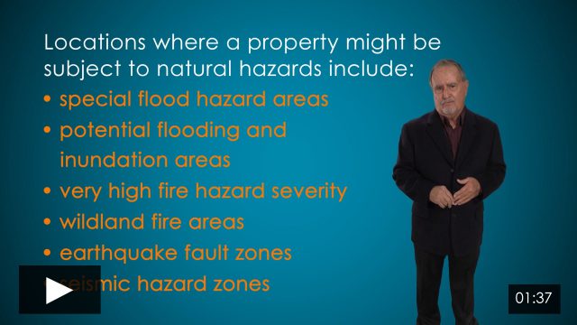 A Unified Natural Hazard Disclosure for All Sales