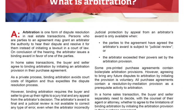 Client Q&A: What is arbitration?