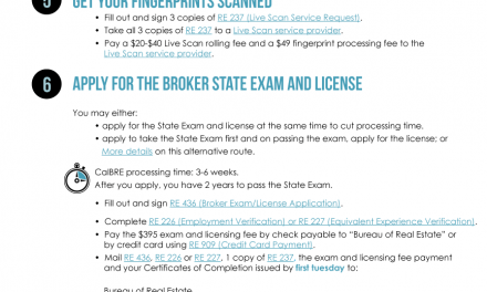 Infographic: Becoming A Broker (separate exam and license apps)
