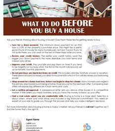 FARM: What to do before you buy a house