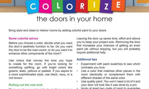 FARM: Colorize the doors in your home