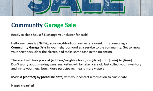 FARM: Community garage sale