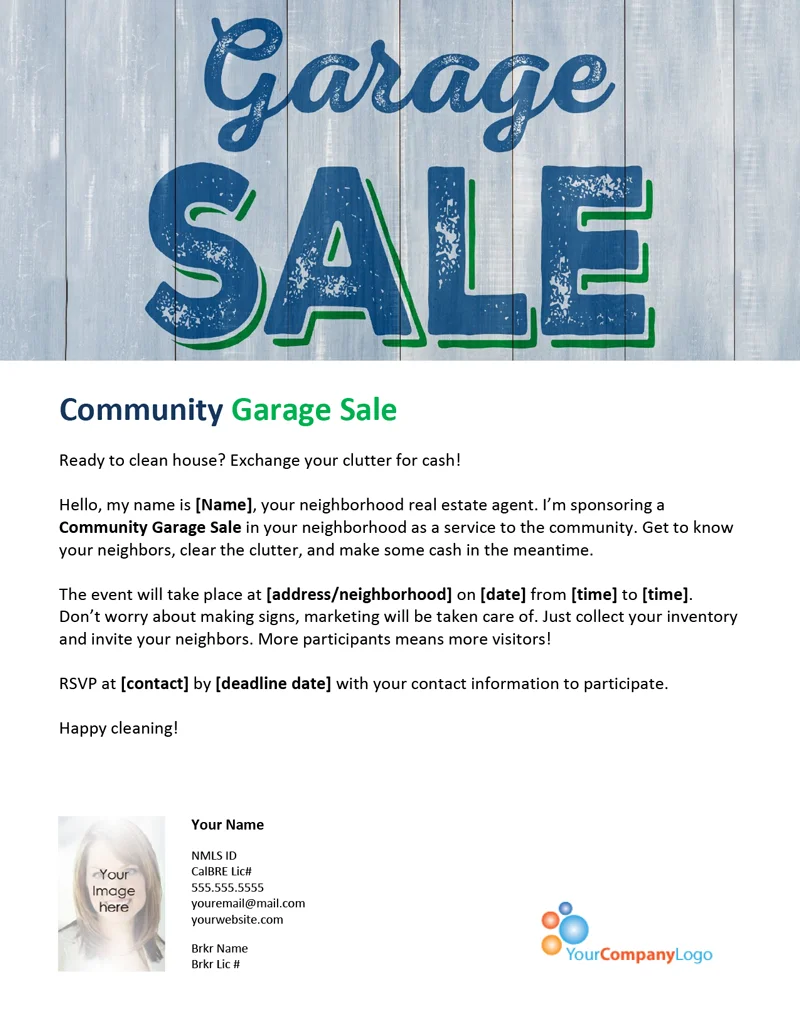 FARM: Community garage sale | firsttuesday Journal