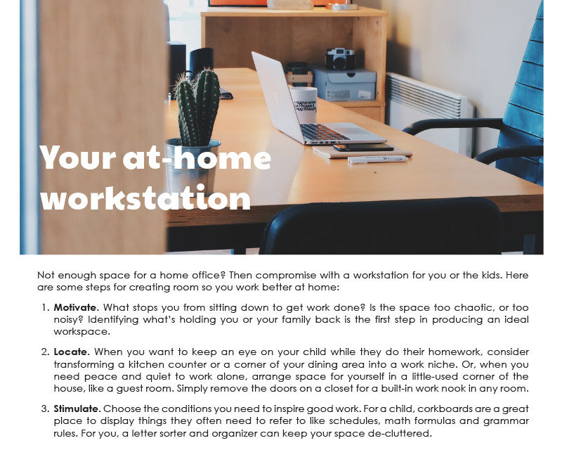 FARM: Create an at-home workstation