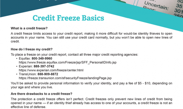 FARM: Credit Freeze Basics