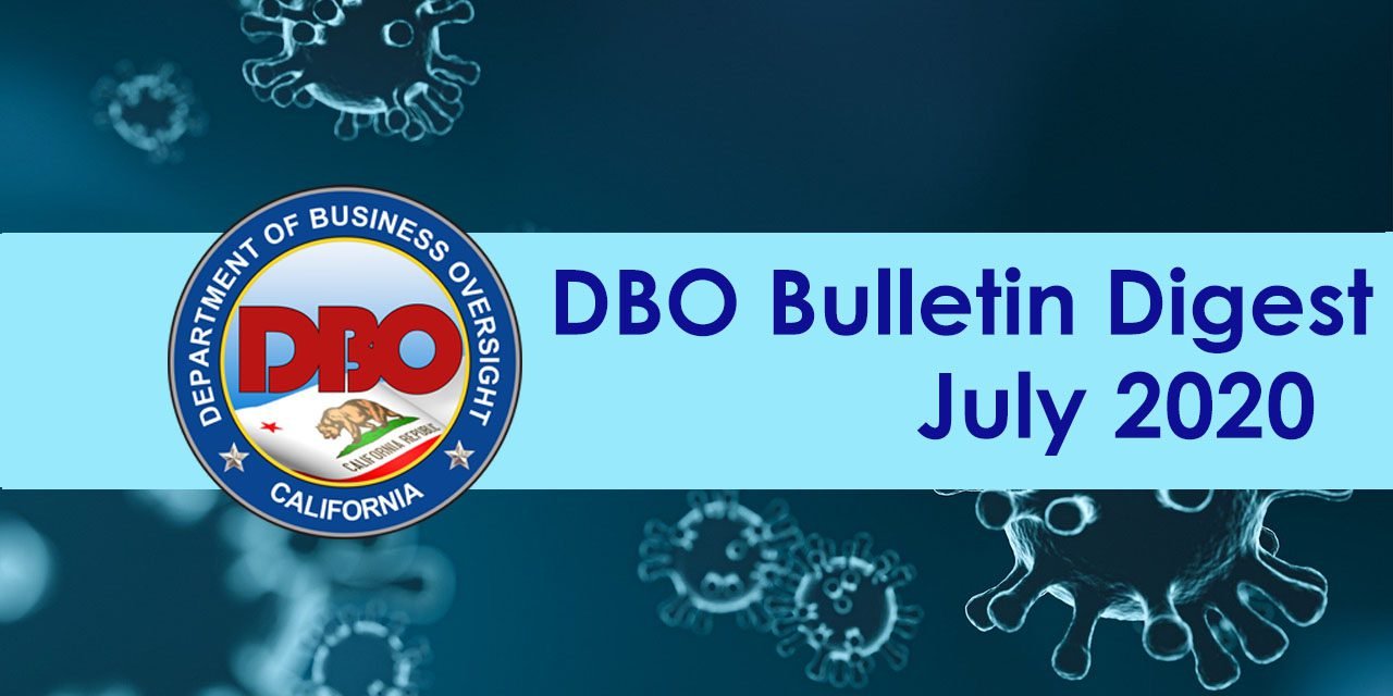 DBO Bulletin Digest July 2020