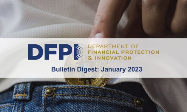 DFPI Bulletin Digest: January 2023