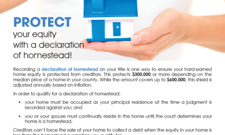 FARM: Protect your equity with a declaration of homestead