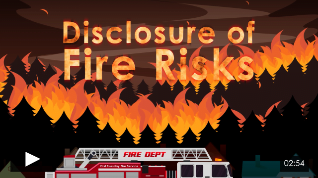 firsttuesday Fire Special: Disclosure of Fire Risks
