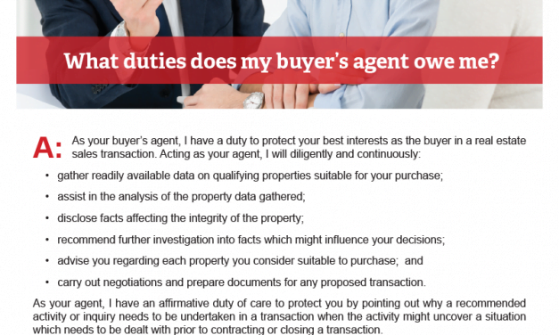 Client Q&A: What duties does my buyer’s agent owe me?