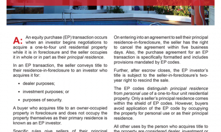 Client Q&A: What is an equity purchase transaction?
