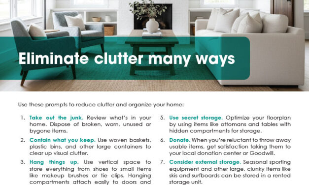 FARM: Eliminate clutter many ways