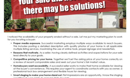 FARM: Your sale did not happen – there may be solutions!