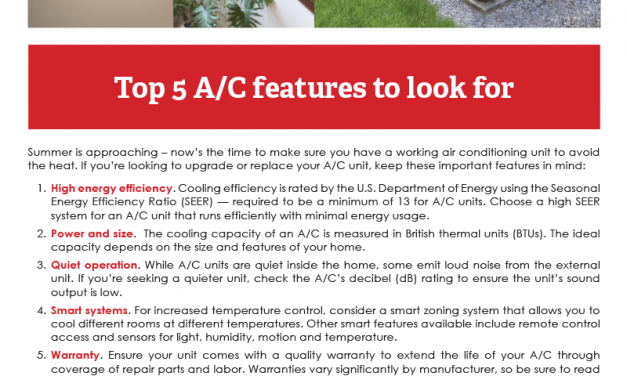 FARM: Top 5 A/C features to look for