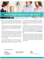 Client Q&A: What is a buyer representation agreement?