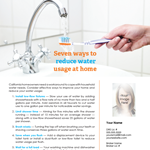 Reduce water usage