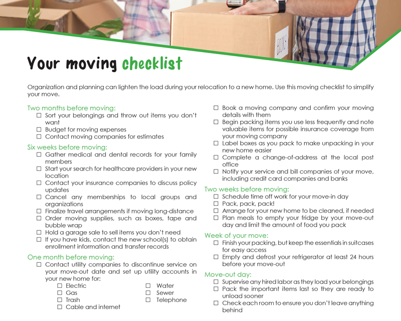 FARM: Your moving checklist