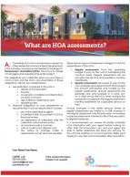 Client Q&A: What are HOA assessments?