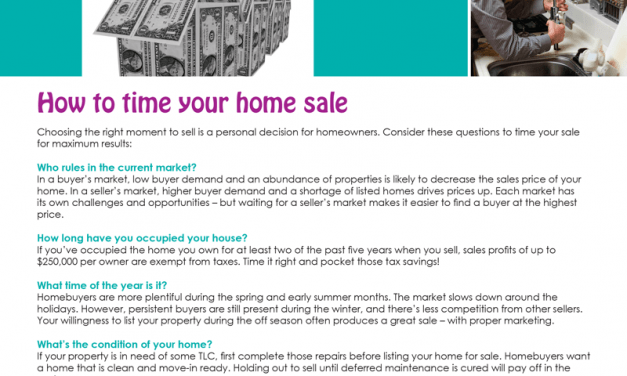 FARM: How to time your home sale