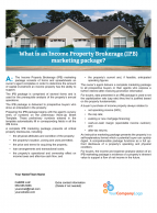 Client Q&A: What is an Income Property Brokerage (IPB) marketing package?