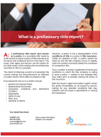 Client Q&A: What is a preliminary title report?