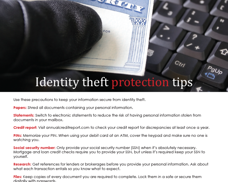 FARM: Identity theft protection tips