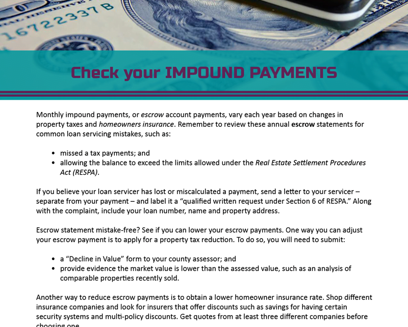 FARM: Check your impound payments