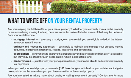 FARM: What to write off on your rental property