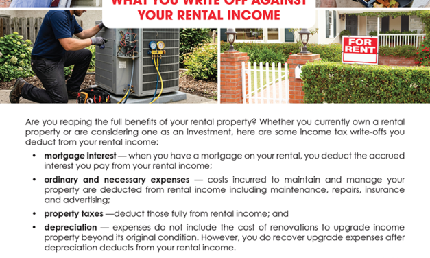 FARM: What you write off against your rental income