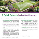 Irrigation systems