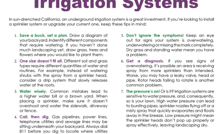 FARM: A quick guide to irrigation systems