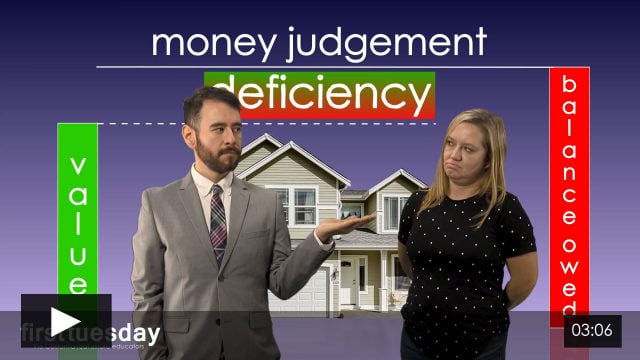 Judicial Foreclosure and Pursuit of the Deficiency