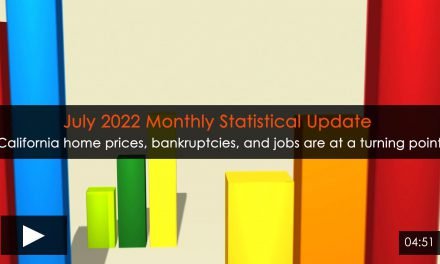 California home prices, bankruptcies, and jobs are at a turning point; Monthly Statistical Update (July 2022)