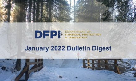 DFPI Bulletin Digest: January 2022