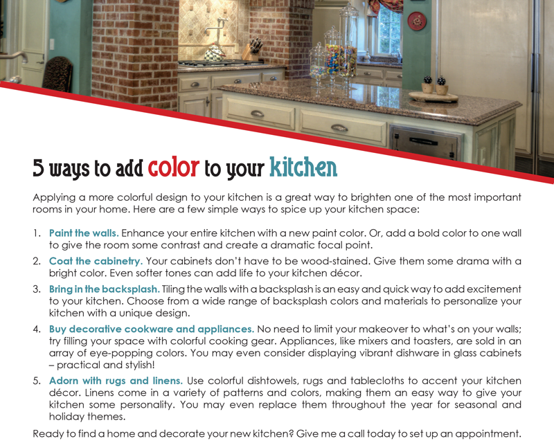 FARM: 5 ways to add color to your kitchen