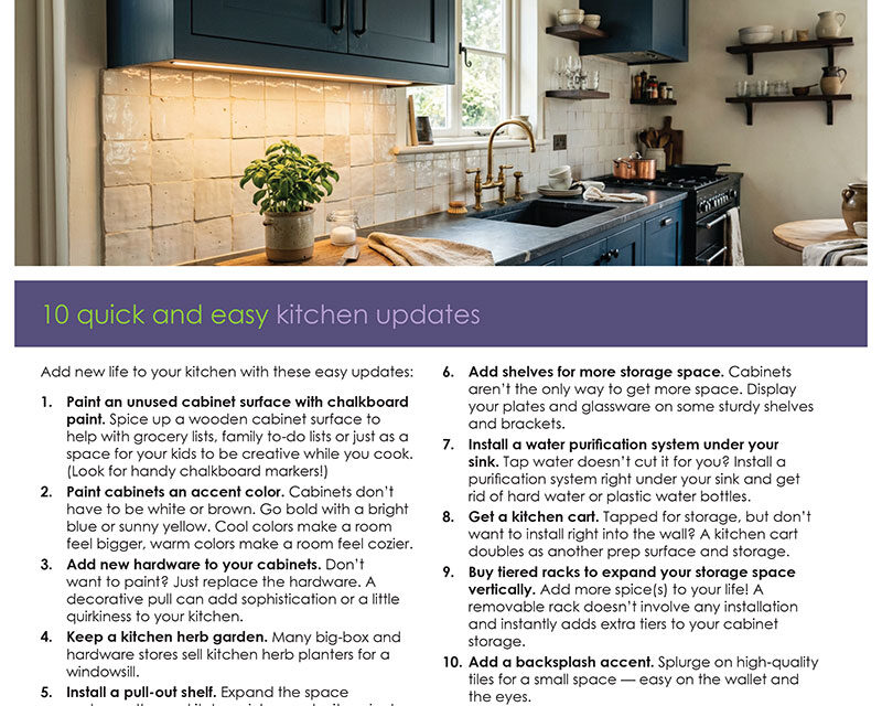 FARM: 10 Quick and Easy Kitchen Updates