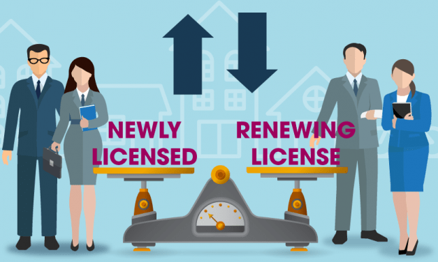 Home sales volume impacts sales agent licensing and renewals