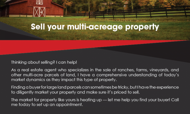 FARM: Sell your multi-acreage property