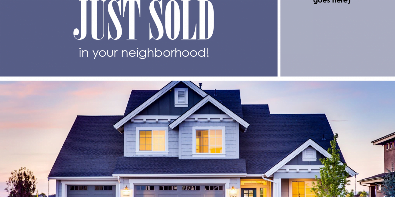 FARM: Another home has just sold in your neighborhood! – postcard